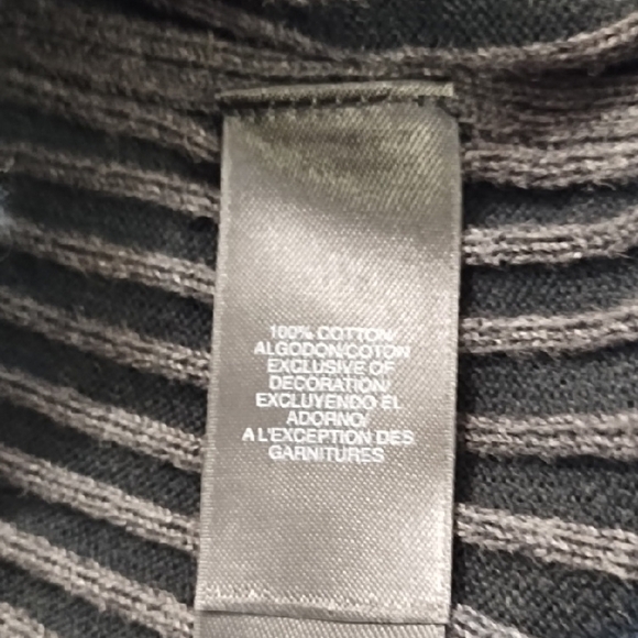 Crewneck 100% Cotton Ribbed Sweater Body Con - Picture 9 of 11